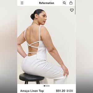 Reformation Linen Amaya Top